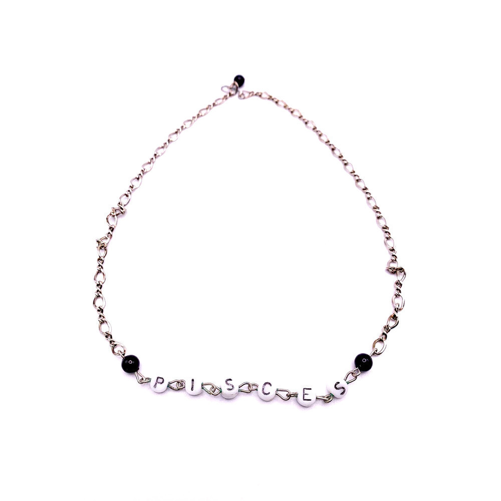 𝅺ZODIAC Pisces Vintage Necklace Astrology